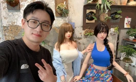 带2个娃娃去咖啡店