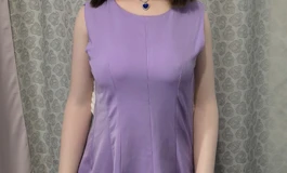 紫衣美女，身材优美
