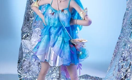 女娲doll ：冰熙（深海人鱼精灵女娲娃娃｜冰蓝长发琉璃蓝瞳，全套海洋配饰配齐，水光